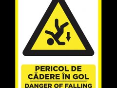 Placuta pentru pericol de cadere in gol danger of falling from height