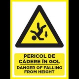 Placuta pentru pericol de cadere in gol danger of falling from height